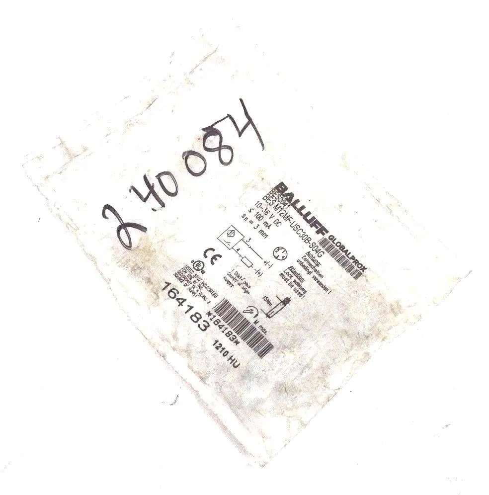 NEW BALLUFF BES0041 M12MF-USC30B-S04G INDUCTIVE SENSOR