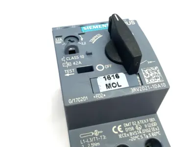USED SIEMENS SIRIUS MOTOR PROTECTION CIRCUIT BREAKER SIZE S00