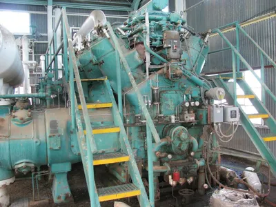 Used Cooper Bessemer GMVA8 Qty 2 002 Lubricated Reciprocating Air Compressors Oklahoma US | Borderless Services #1378244