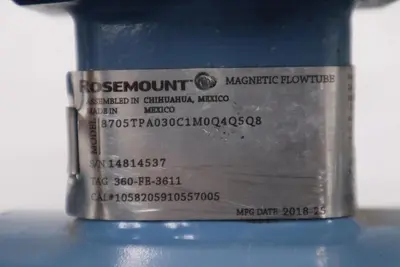 Rosemount 8705TPA030C1M0Q4Q5Q8 Magnetic Flowtube STOCK 2902A