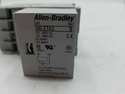 Allen Bradley 700-CF400* Ser A. 100-ETA3 Ser B Relay Control 110v, 120v
