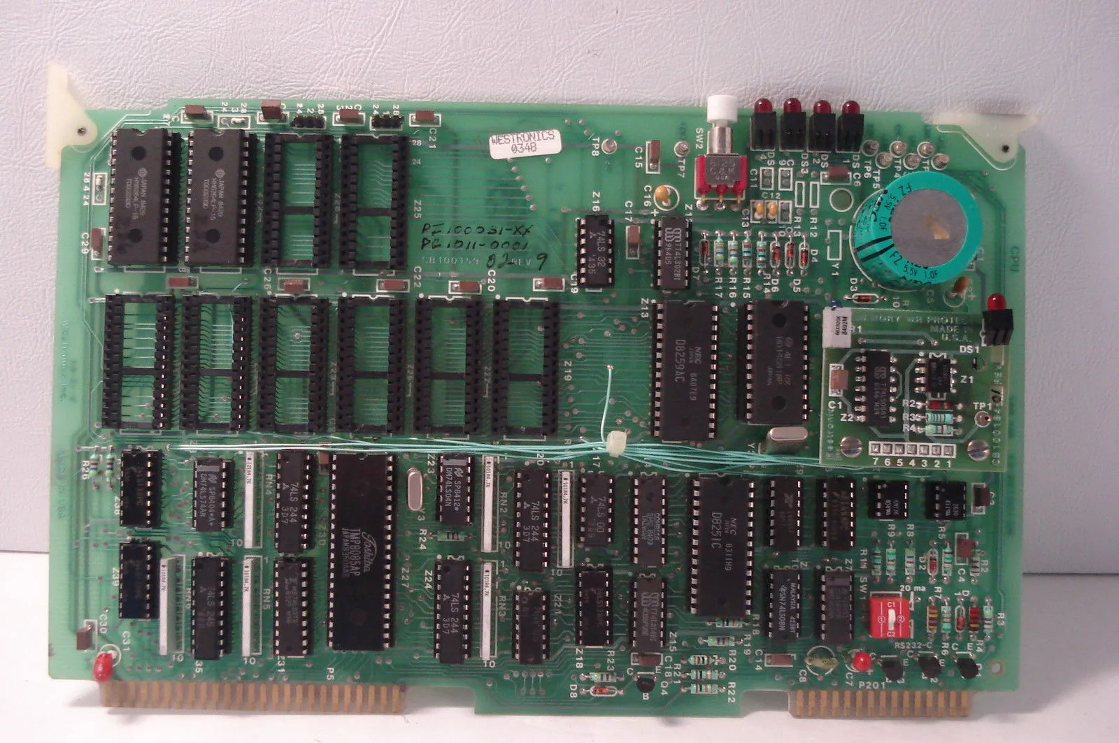 USED WESTRONICS 0348 CPU MC100159-01 REV. PR7