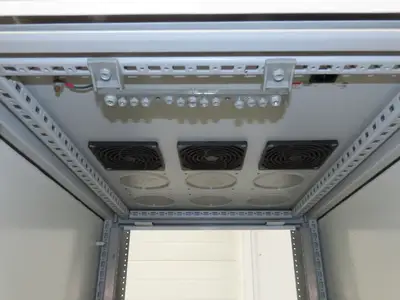 Hoffman Electrical Enclosure Server Rack Cabinet 19" ID Wide Air Cooled 76" H