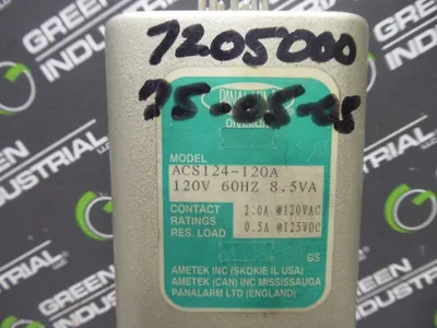 Panalarm ACS124-120A Relay 120V 60Hz 8.5VA New