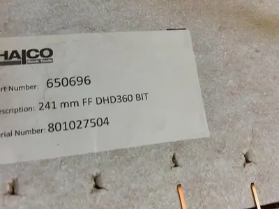 Used HALCO 9-1/2” HALCO DHD 360 HAMER BIT Other Cutting Tools Pennsylvania US | East West Machinery & Drilling #1417507