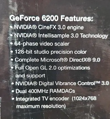 EVGA NVIDIA GeForce 6200 512MB DDR2 AGP 8X Graphics Card. 3D-19