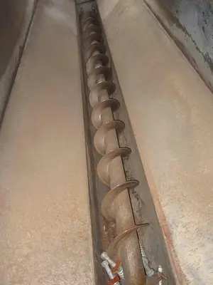 Hopper, 20 CF, C/st, 96" x 24" x 16", Screw Discharge #S738858