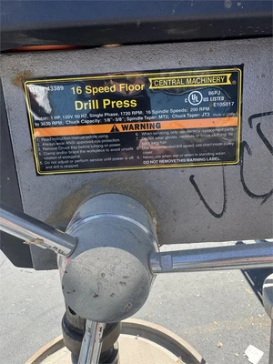 Used CENTRAL MACHINERY _UNKNOWN_ Drill Press (Woodworking) California US | MachineryMax #1373204