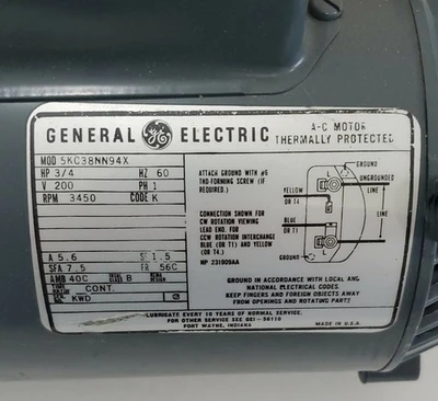 NEW General Electric 5KC38NN94X