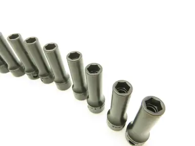 Williams 12M-608 IMP 3/8" Drive 8MM 6 Point Impact Socket Deep 2-1/8"L Lot of 10