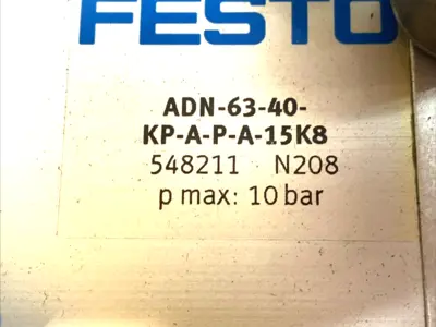 Used FESTO COMPACT CYLINDER 63MM BORE 40MM STROKE 548211 Pneumatic Cylinders | Maverick Industrial Sales #1104108
