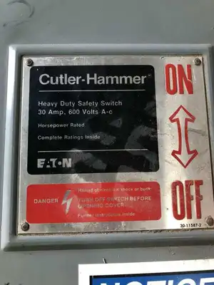 Cutler-Hammer DH361UGK 30A Non-Fusible Safety Disconnect Switch 600VAC 250VDC