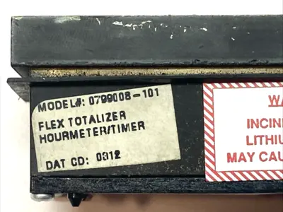USED VEEDER-ROOT TOTALIZER HOURMETER TIMER 8-DIGIT LCD