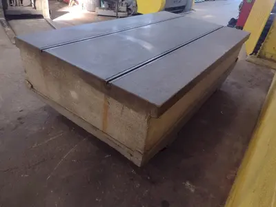 108" X 60" X 18 GREY GRANIT 2 LIP T-SLOTTED SURFACE PLATE: STOCK 17377