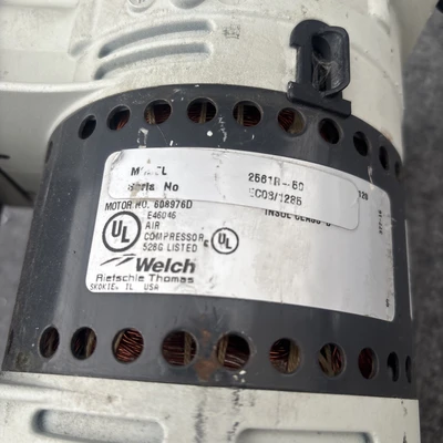Used Welch 2561R-60 Vacuum Pumps California US | Davliegogo LLC #1708388