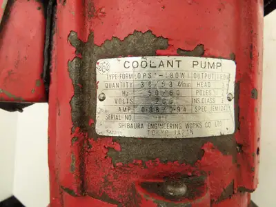 Shibaura Engineering Works OPS-180W1 Cast Immersion Pump 1.4gpm 1/4Hp 200V 1PH