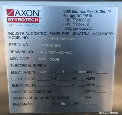 Used AXON EZ-80 SS Shrink Tunnels Illinois US | Aaron Equipment #1515461