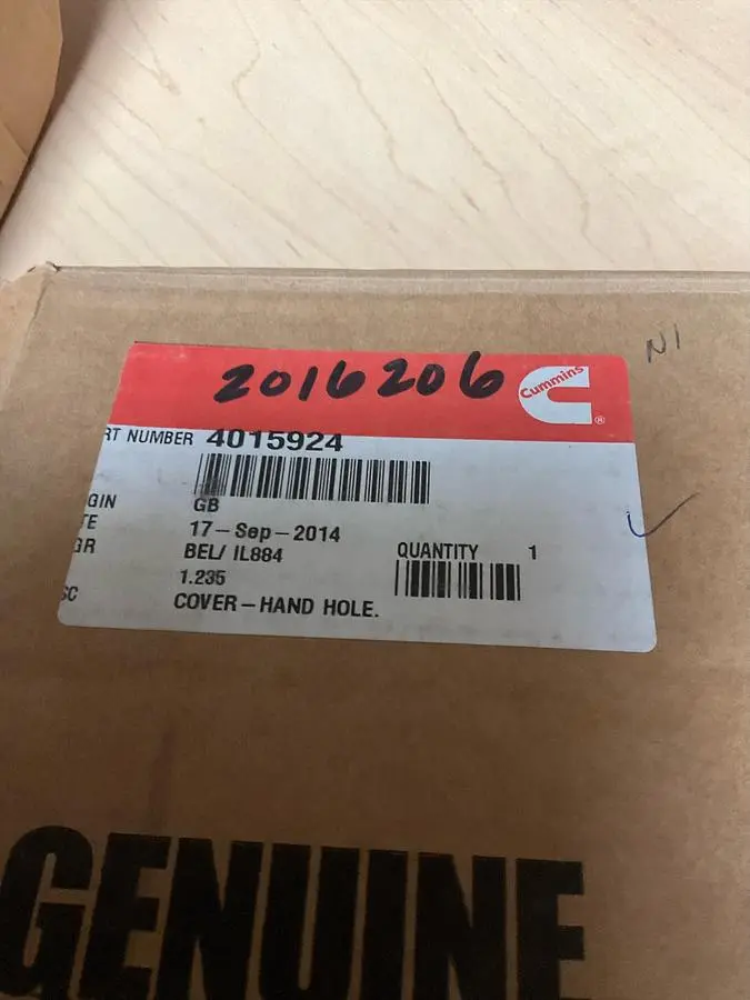 Cummins Hand Hole Cover PN: 4015924