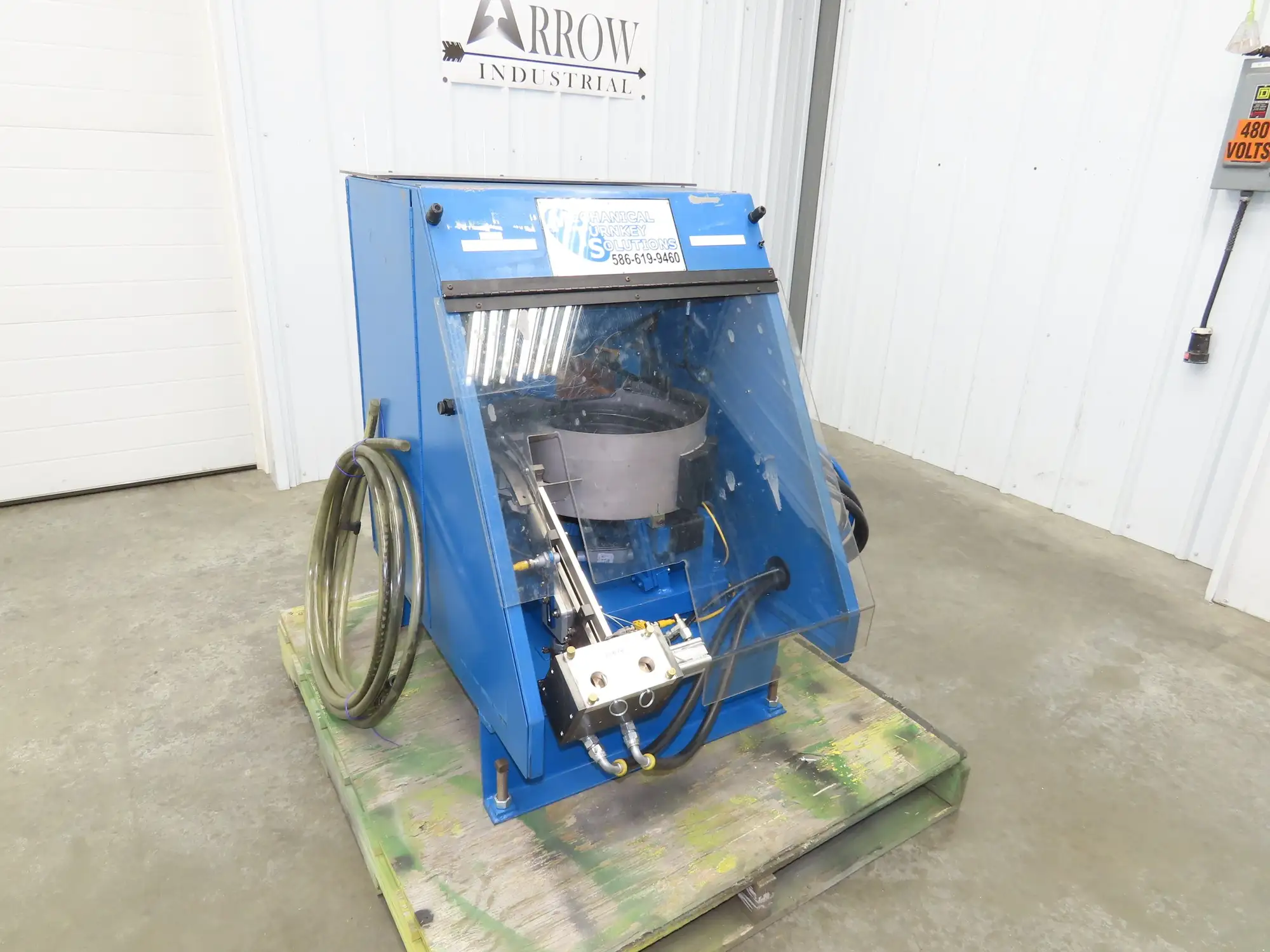 MTS Vibratory Bowl Feeder 15" Base Small Parts Sorter 1/4" Pop Rivet Rodix 120V