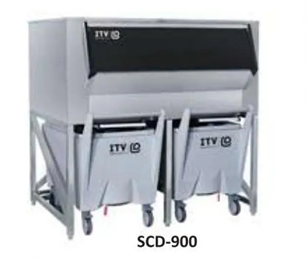 SCD 900 - ICE STORAGE BIN WITH CARTS