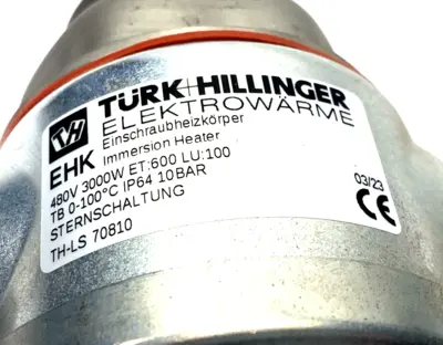 New | in-Stock TURK HLLINGER ELEKTROWARME, TH-LS 70810, TH-LS70810 Heaters Michigan US | Maverick Industrial Sales #1122893
