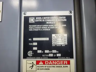 USED SQUARE D MODEL 6