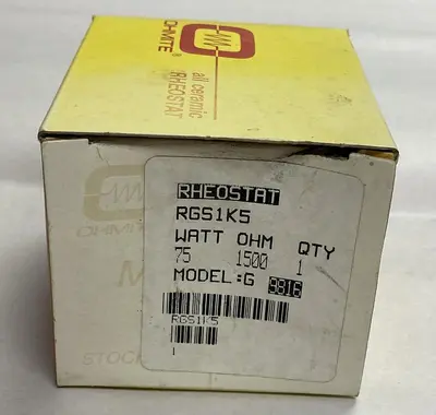 New | in-Stock OHMITE RGS1K5 Miscellaneous Equipment (Electrical & Power) | Surplus Asset Holdings #1188574