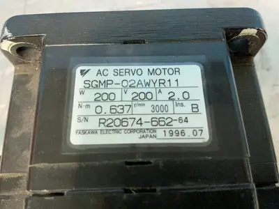 Used 1996 YASKAWA / MOTOMAN SGMP02AWYR11 Motors (misc) Ohio US | HGR 24 #1460658