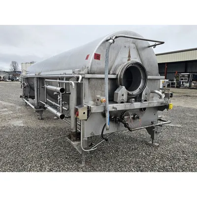 Used Lyco 58" dia. Stainless Steel Rotary Drum Steam Blancher