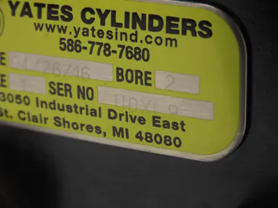 Used YATES _UNKNOWN_ Hydraulic Cylinders | Arrow Industrial #632389