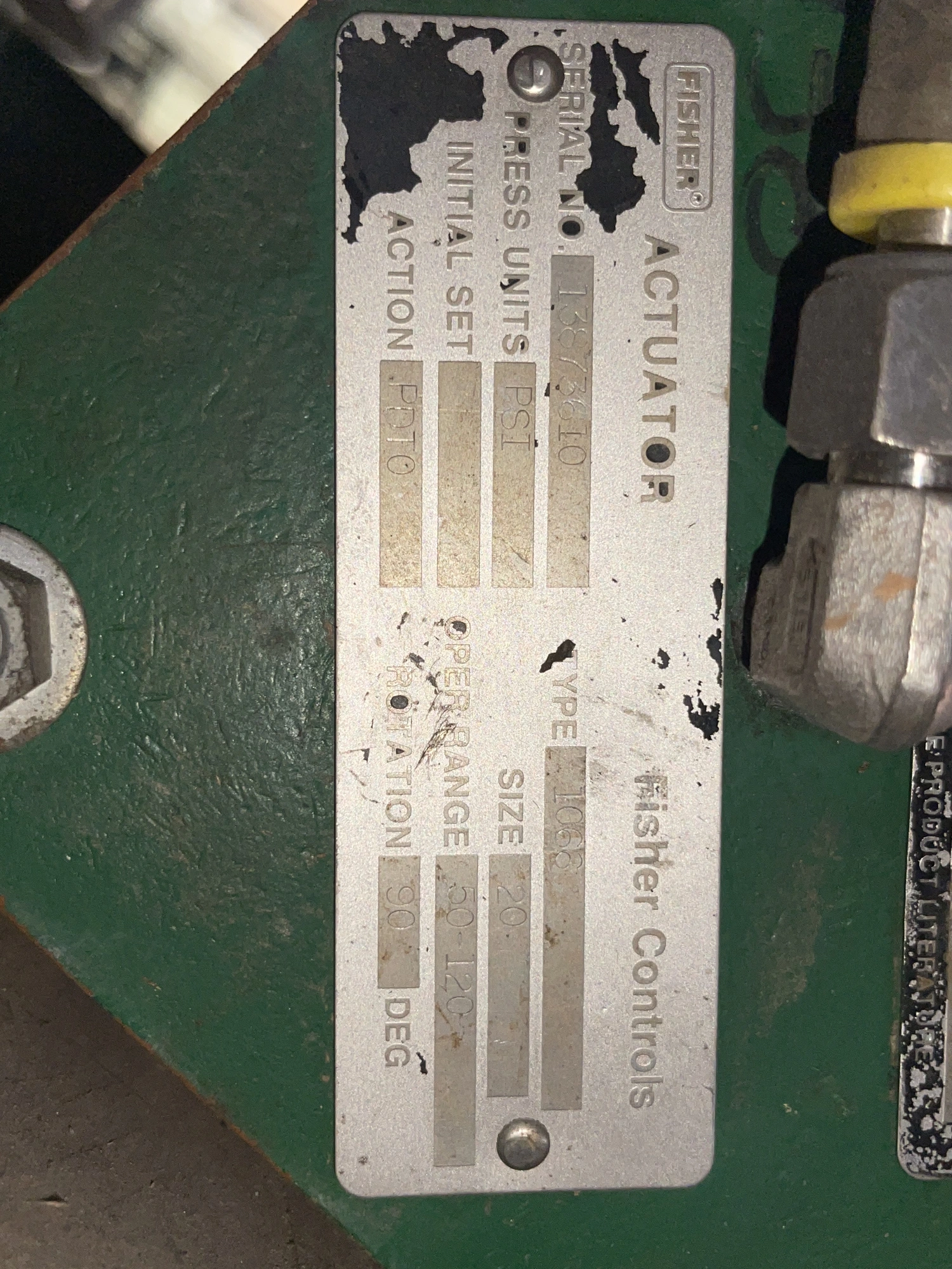 Fisher 4" V300  V-Ball Control Valve