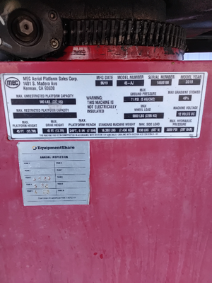 USED 2019 MEC 45-AJ