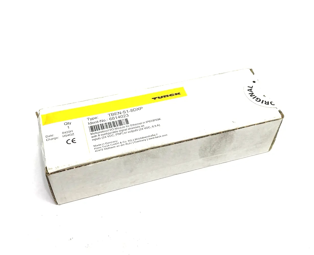 NEW TURCK COMPACT MULTIPROTOCOL I/O MODULE FOR ETHERNET TBEN-S1-8DXP