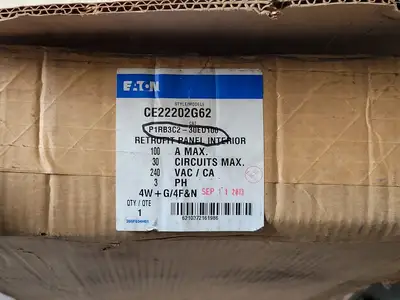 P1RB3C2-30ED100 Panelboard Interior 100A, 240V, 30-Circuit w/ Main Breaker