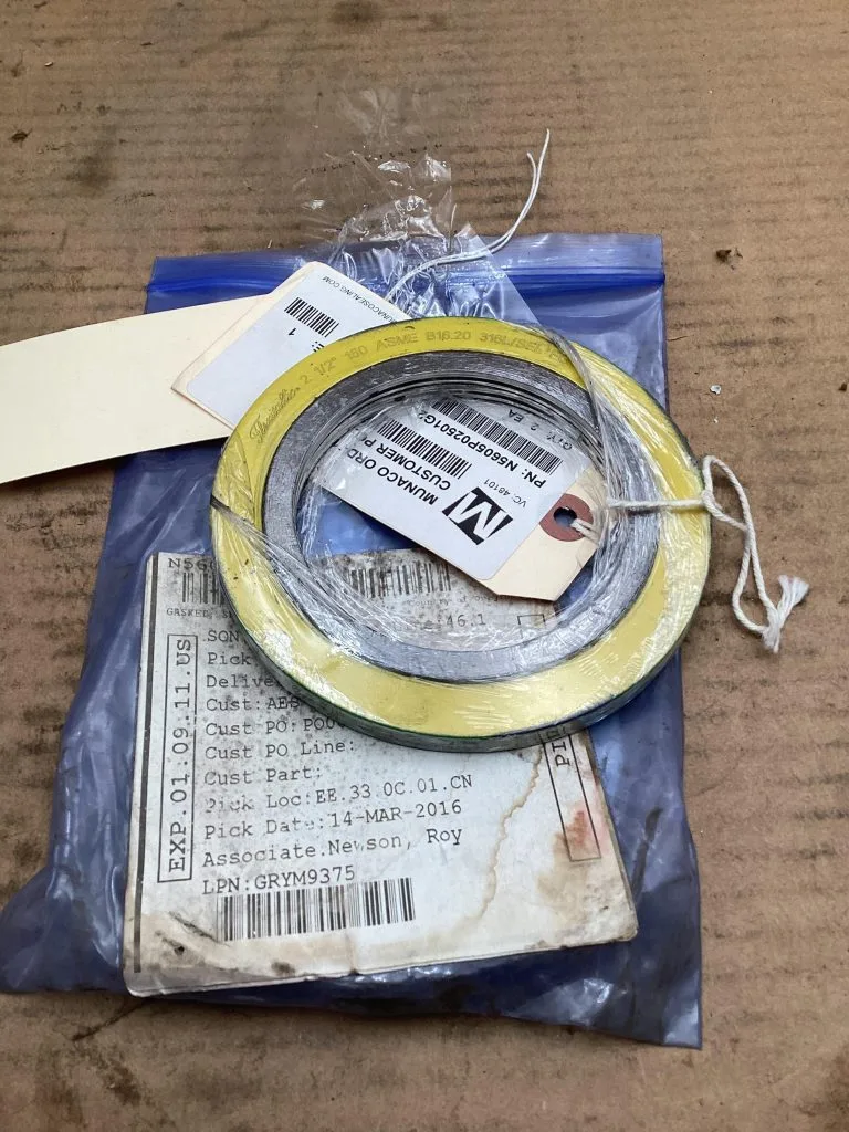 Flexitallic Spiral Wound Gasket 2 1/2” 150 ASME B16.20 316L/SEL FG N5605P02501G2