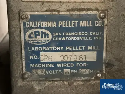 USED CPM California Pellet Mill CPM, Model CL Lab Mill