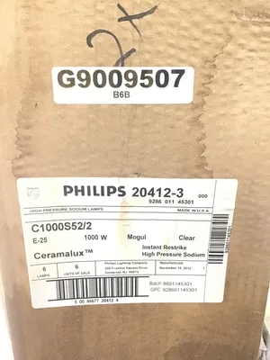 Philips Ceramalux C1000S5212 High Pressure Sodium Lamp Grow Light 1000Watt