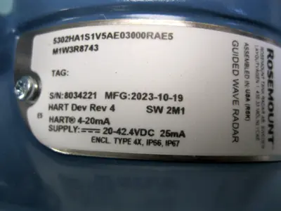 NEW Rosemount 5302 HA1S1V5AE03000RAE5 M1W3R8743