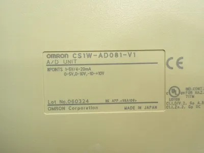 USED OMRON CS1WAD081V1