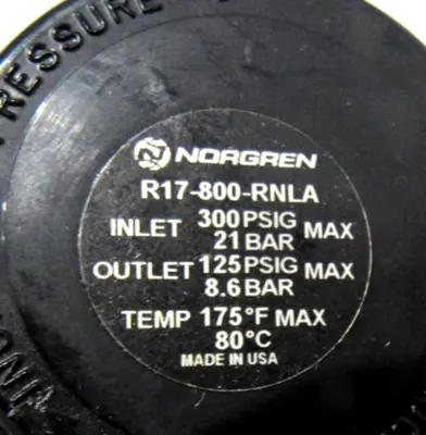 USED NORGREN R17-800-RNLA REGULATOR R17800RNLA