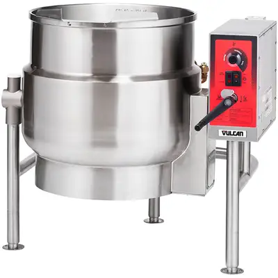 Vulcan K40ELT 40 Gal Steam Kettle - Manual Tilt, 2/3 Jacket, 240v/1ph