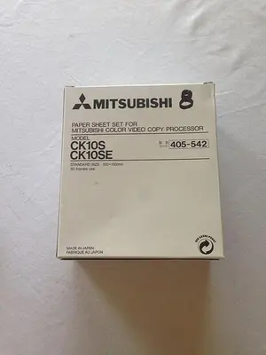 Mitsubishi Color Video Copy Processor Paper Set Model #CH10S CK10SE  405-542