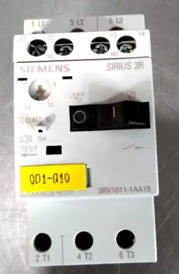 Siemens 3RV1011-1AA15 Circuit Breaker Loc 4D1