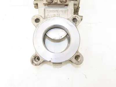 Fabri-Valve C67 3" Stainless Knife Gate Valve Lockout Pin Lug Style *Bad Seal*