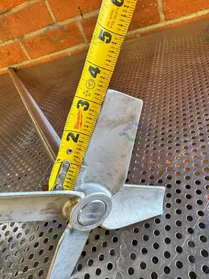 Used 40" STAINLESS STEEL MIXING SHAFT 1" DIAMETER W/ 6" IMPELLER Agitator Shaft California US | Equipment Lab #1415101