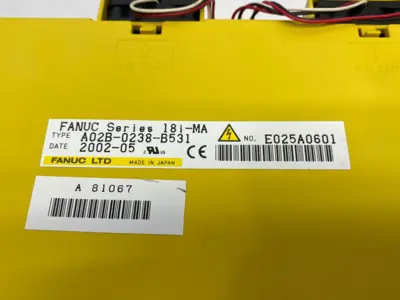 USED FANUC OPERATOR INTERFACE PANEL 18I-MA SERIES, 7.2" DISPLAY MONO
