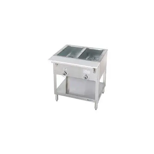 Duke E302 30 3/8" Hot Food Table w/ (2) Wells & Cutting Board, 120v