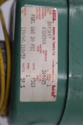 Asco 8043A47 Electric Solenoid  Valve Pipe Size 1" NPT Coil 120 VAC - STK CC170