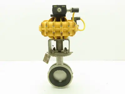 ABZ 909 Stainless 3" Butterfly Valve with Kinetrol Solenoid Actuator 120V