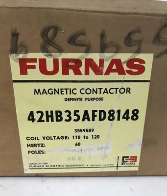 *New-Open-Box* FURNAS Magnetic Contactor 42HB35AFD8148 3P 60Hz + *Warranty*